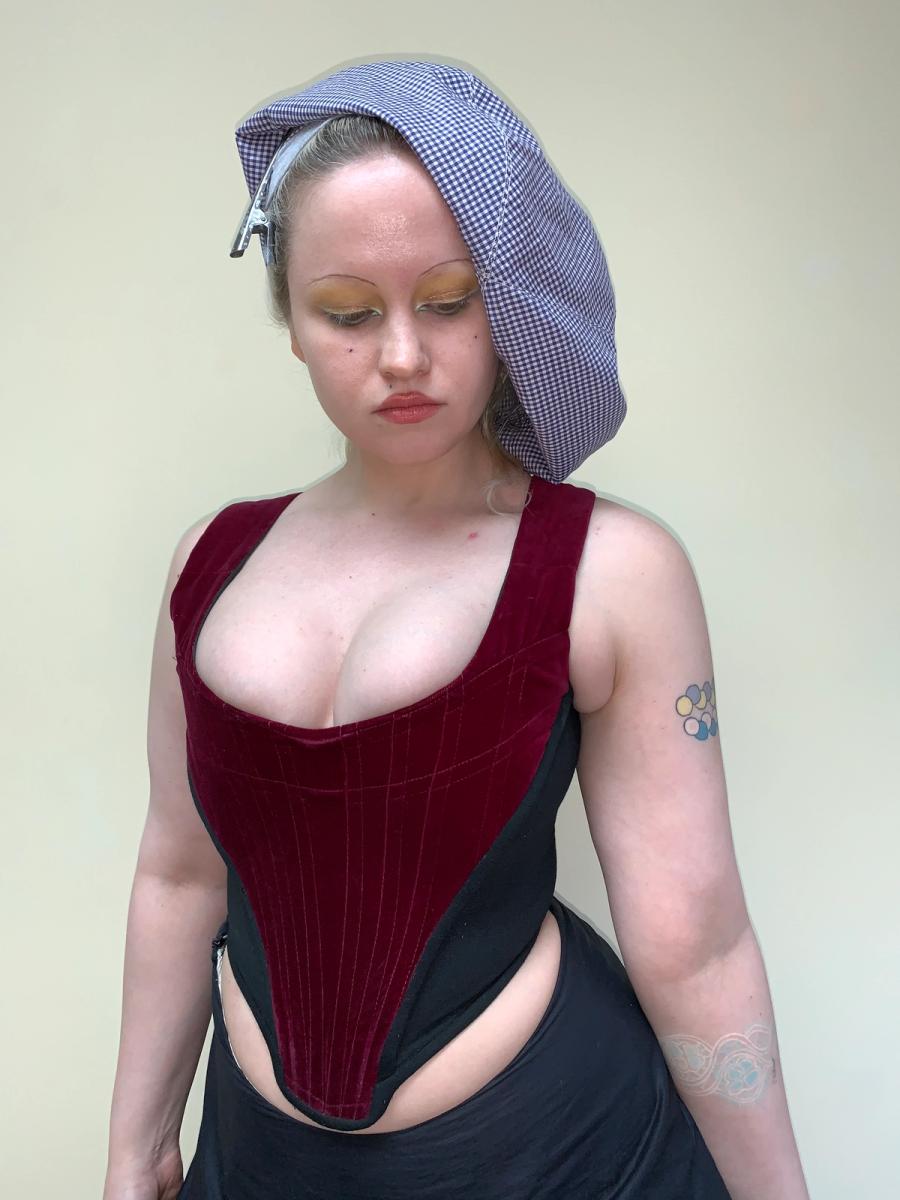 1987 Vivienne Westwood 'Harris Tweed' Collection Velvet Corset product image