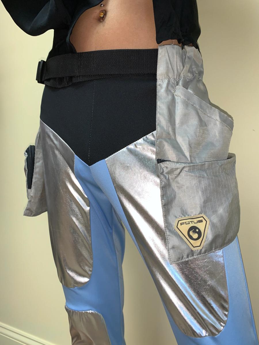 Silver Fötus Utility Belt Skirt