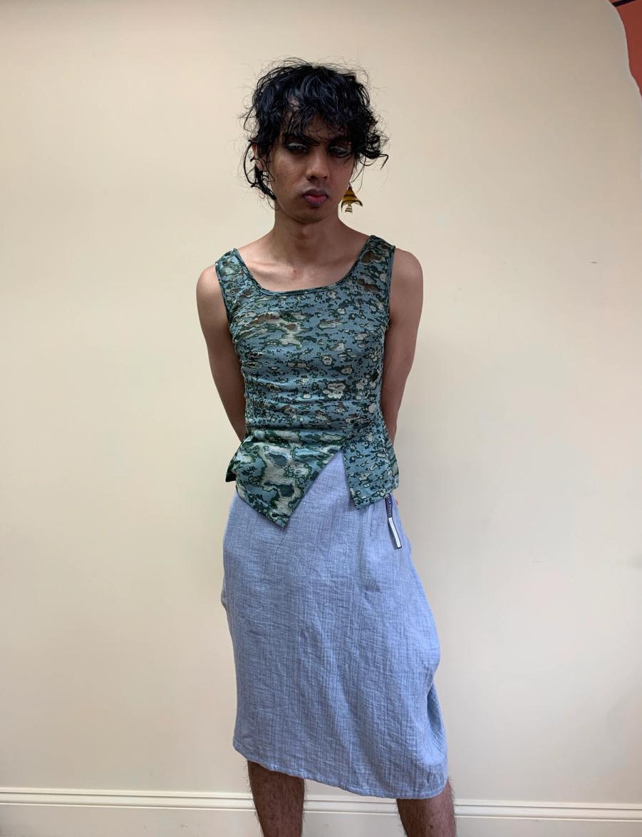 Freak of Psycho Muslin Bustle Skirt product image