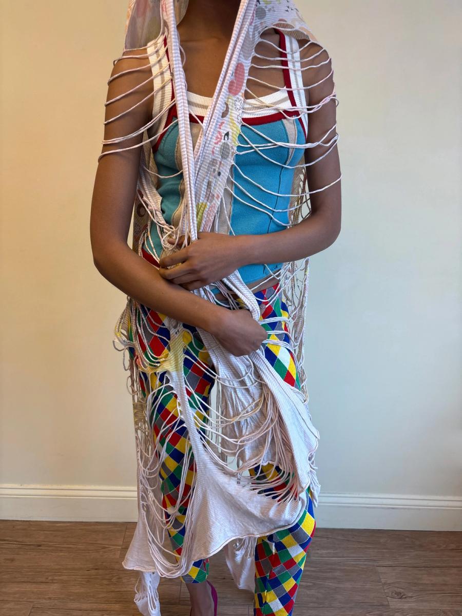 Nozomi Ishiguro Slashed Shawl product image