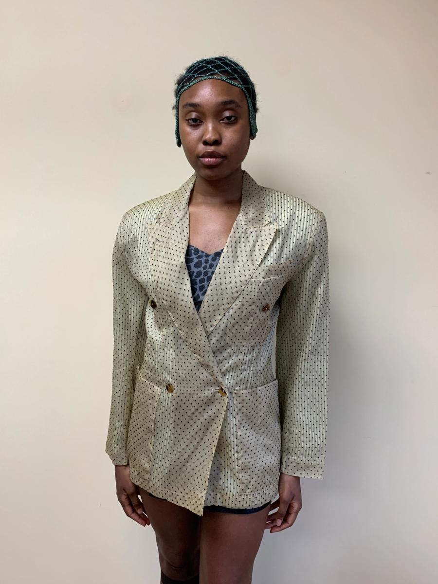 1980s Jean- Paul Gaultier Pour Gibo Flocked blazer product image