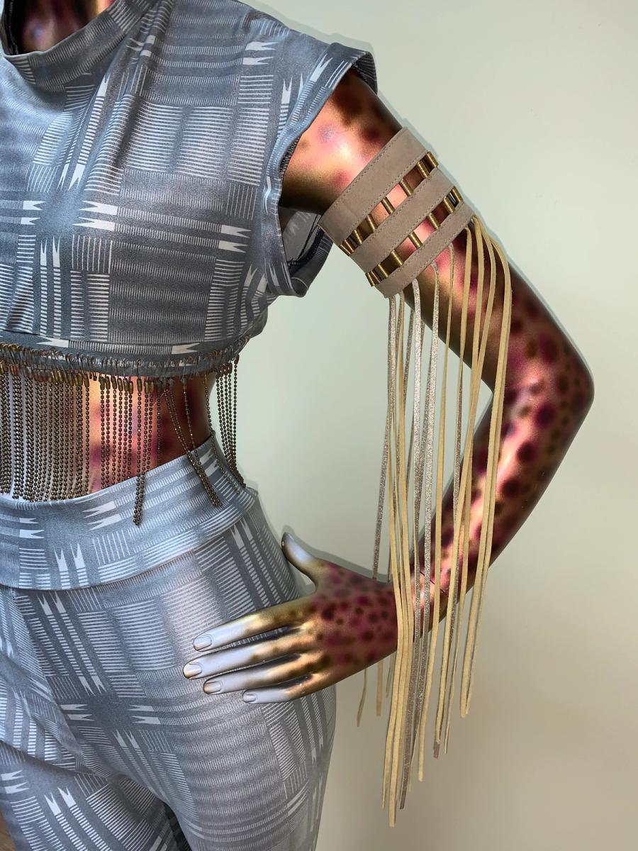 70s Claude Montana Fringe Armbands product image