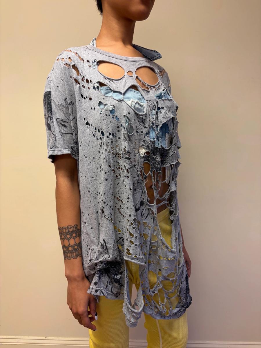 Nozomi Ishiguro Shredded Flower Tunic product image