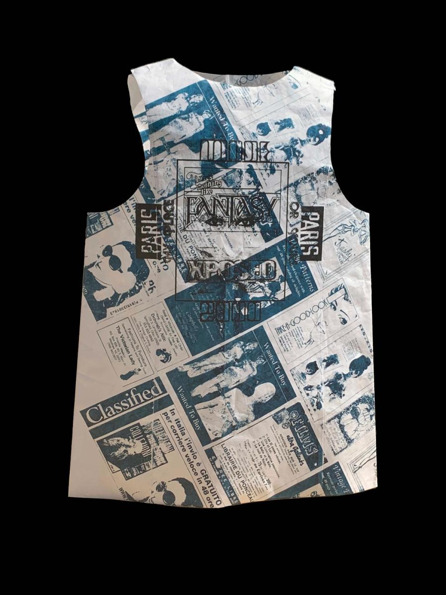 Newsprint Minirock Shift Dress product image
