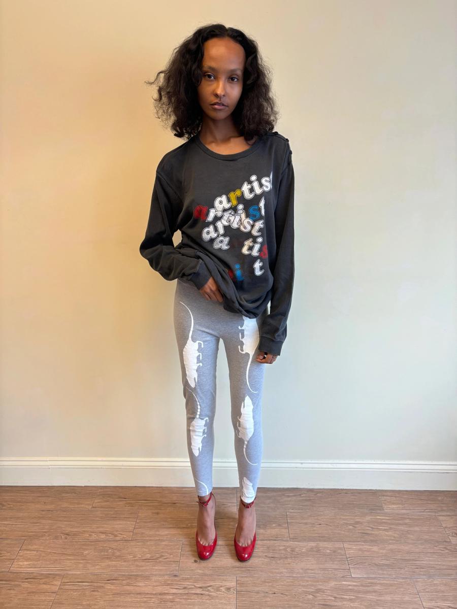 80s Sonia Rykiel "Artist" Sweatshirt Dress product image