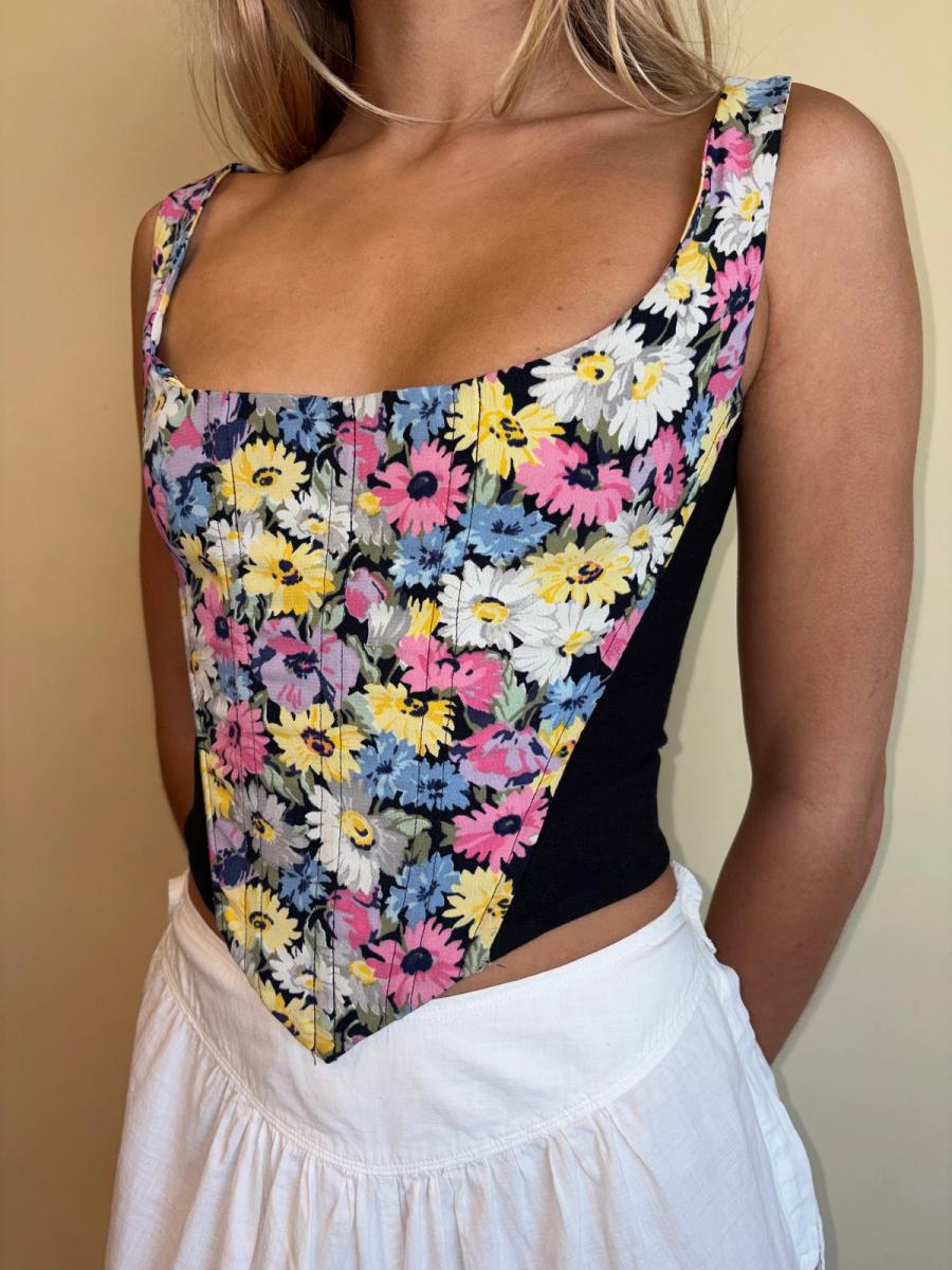 90s Betsey Johnson Floral Corset product image