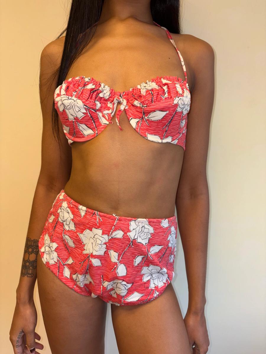 1950s Rose Print Bikini product image