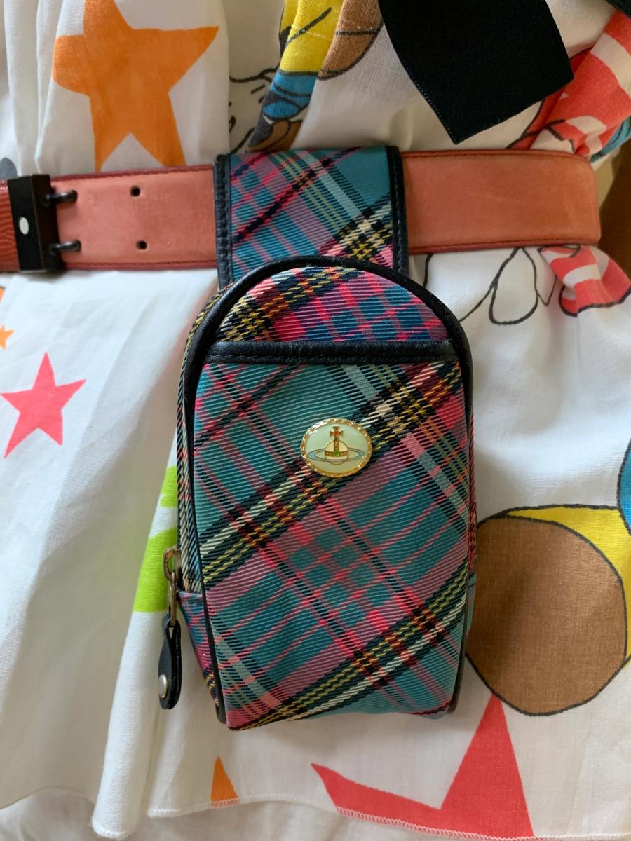 90s Vivienne Westwood Blue Tartan Cigarette Case product image