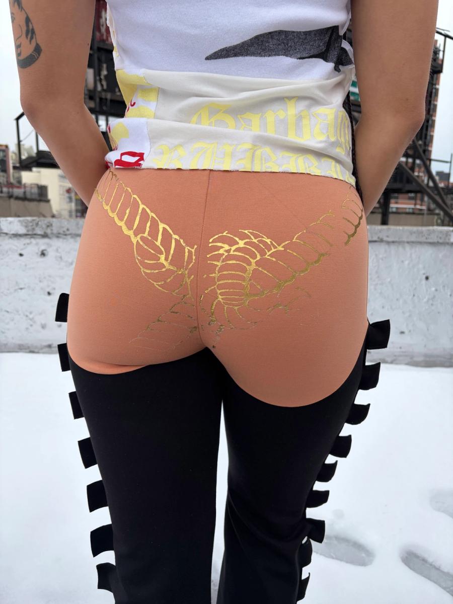 Castellated Bound Pants Rose product image