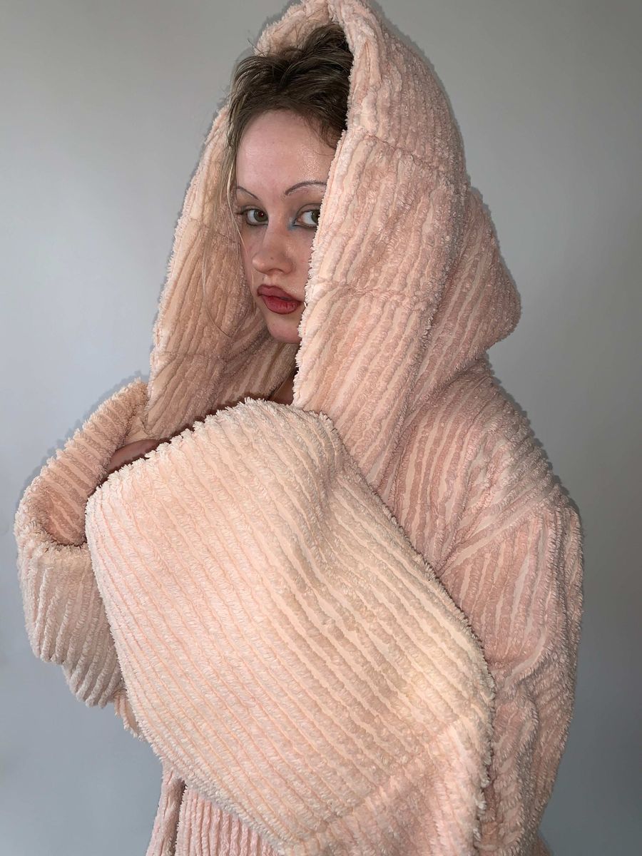 Norma Kamali Toweling Hooded Jacket product image