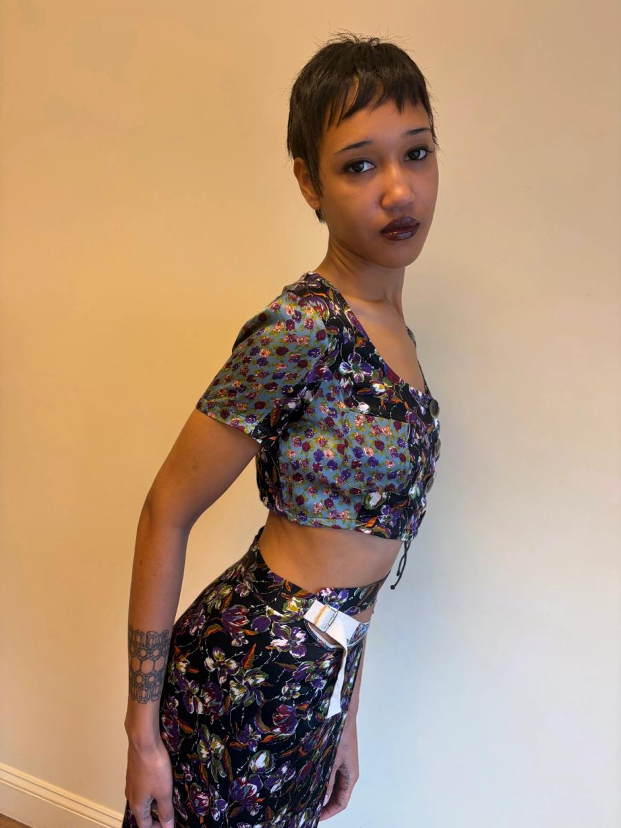 S/S 1994 Jean-Paul Gaultier Runway Floral Ensemble  product image