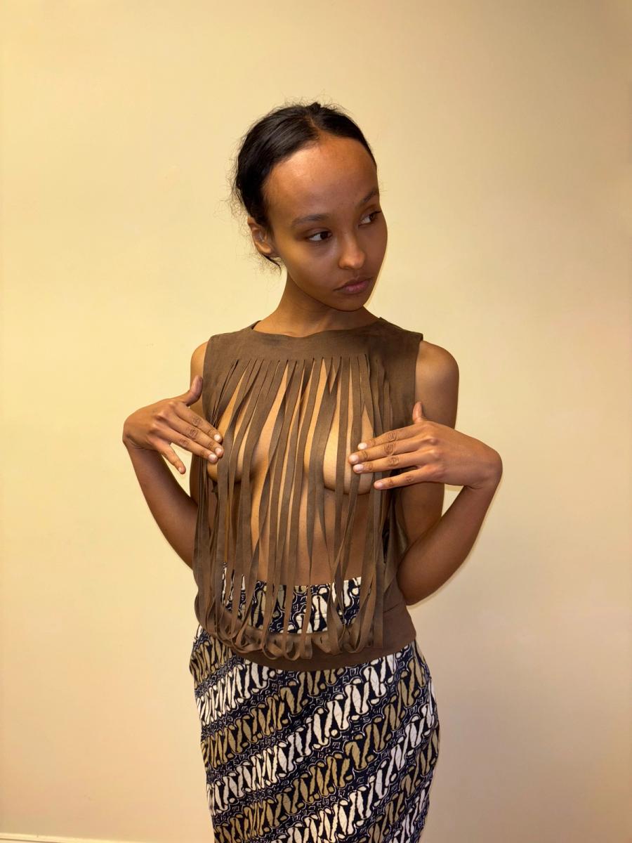 Plein Sud Fringe Cutout Top product image