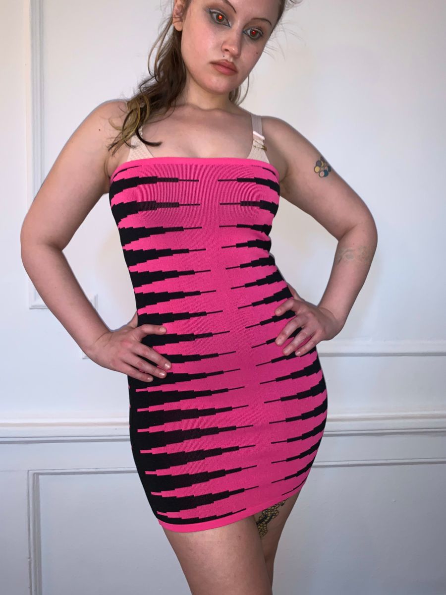Angelo Tarlazzi 80s Deco Bandage Dress product image