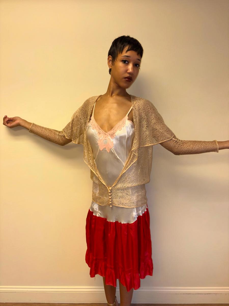 1920s Gold Lace Jacket product image