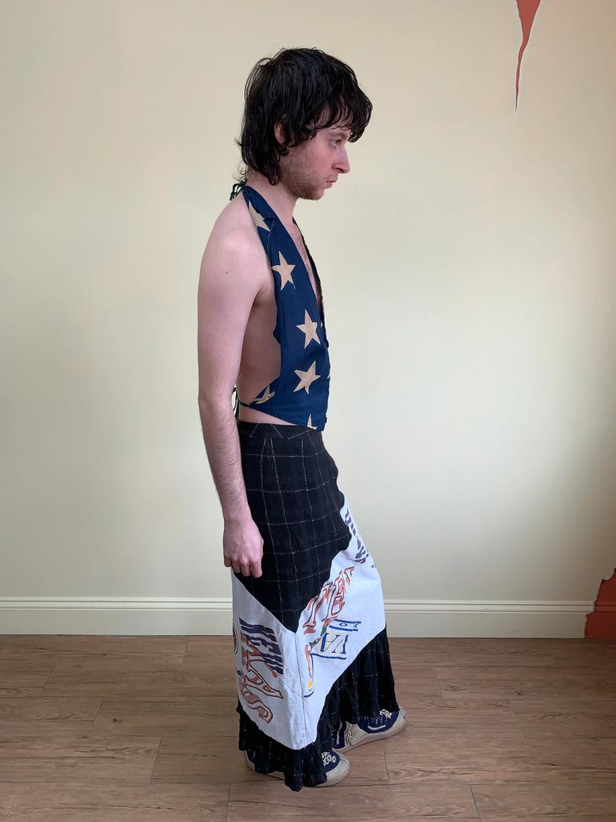 1930s Star Print Halter Top product image