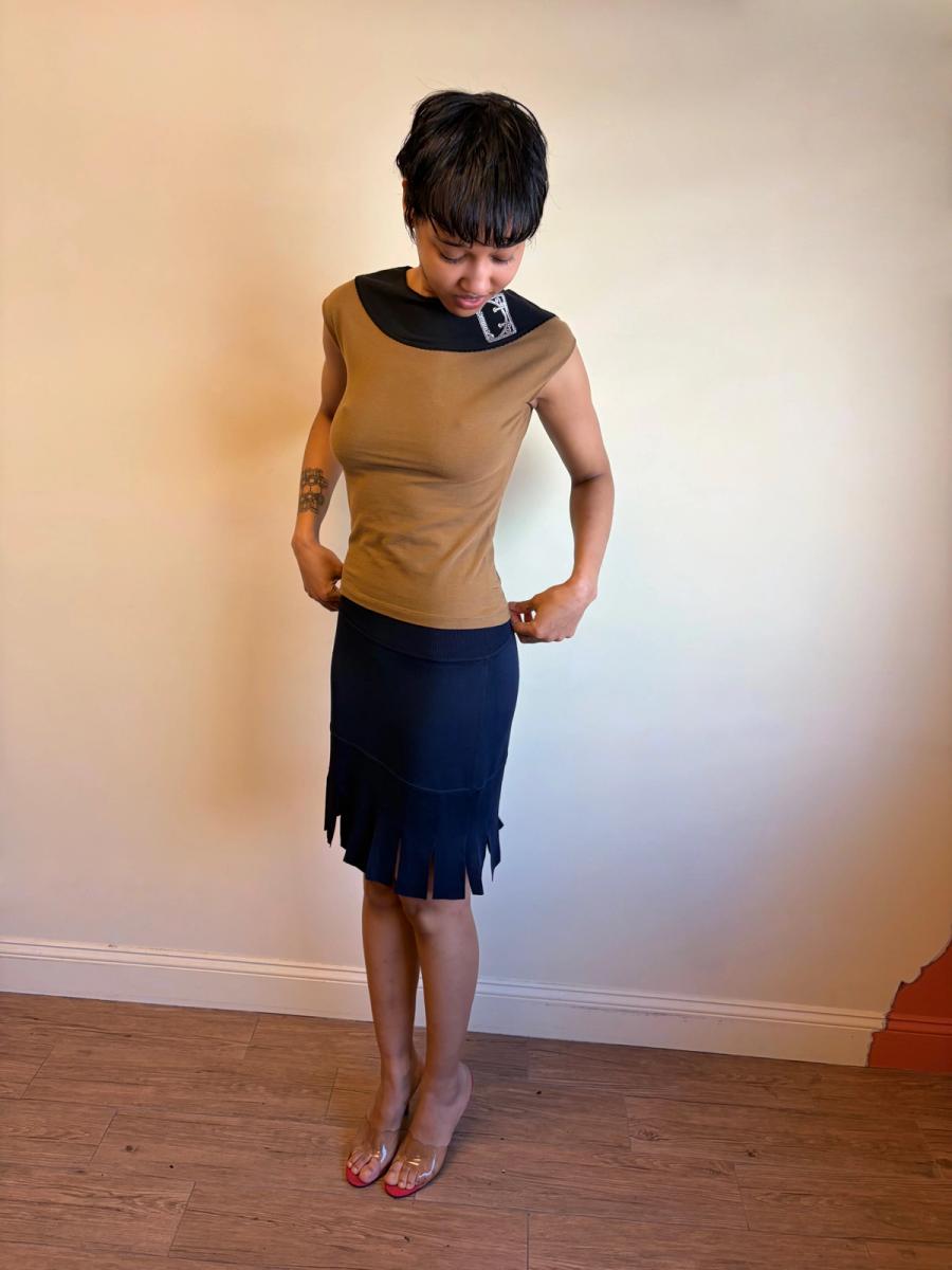 Vintage Chantal Thomass Shirt with Embroidered Buckle product image