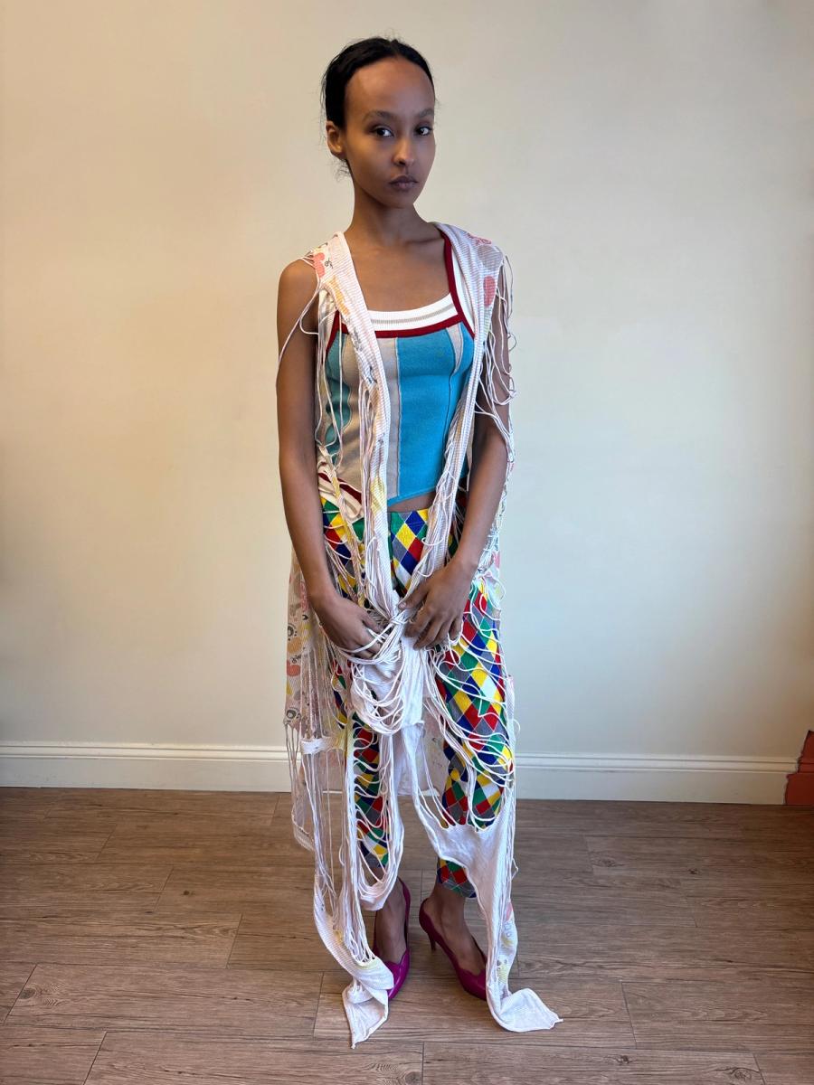 Nozomi Ishiguro Slashed Shawl product image