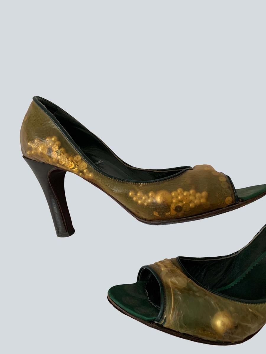 Mihara Yasuhiro Clear Sculptural Pumps product image