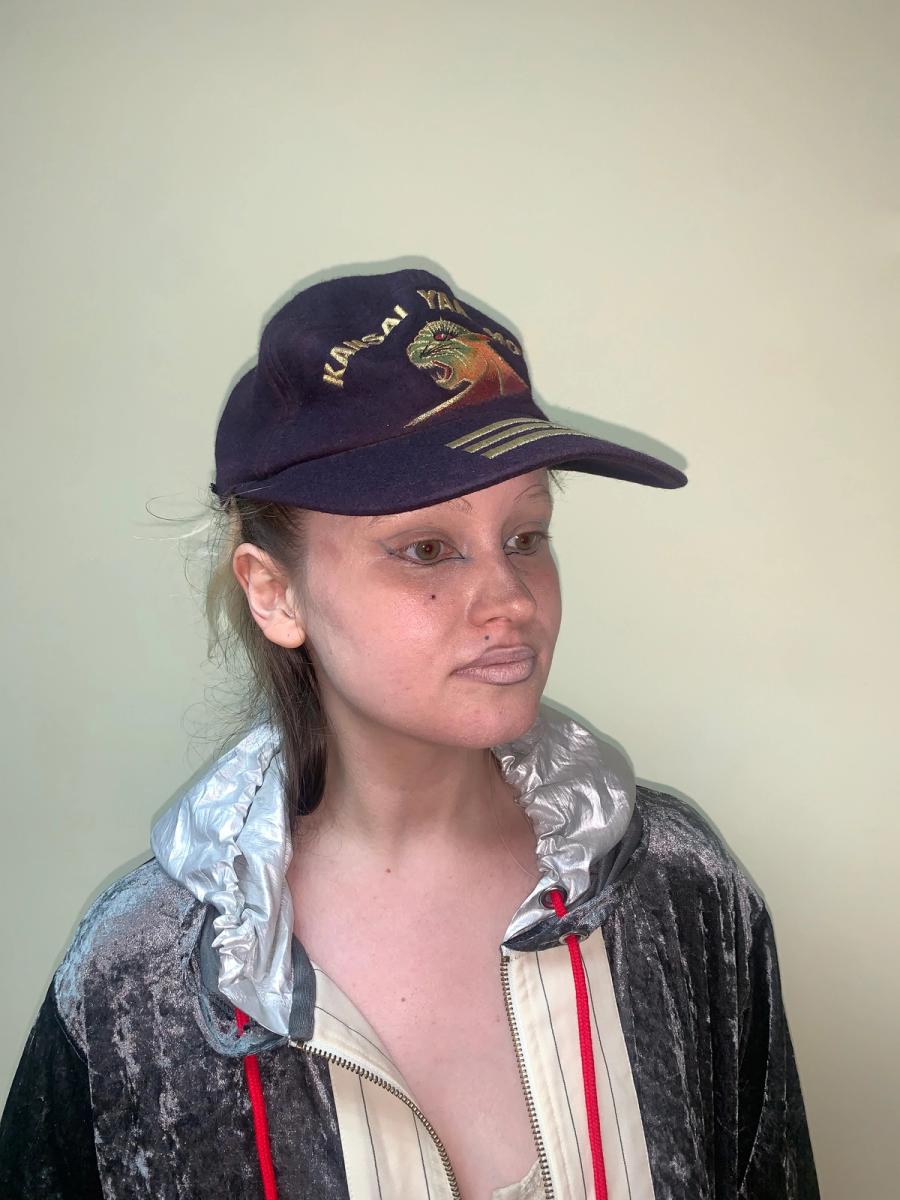 80s Kansai Yamamoto Embroidered Big Cat Hat product image