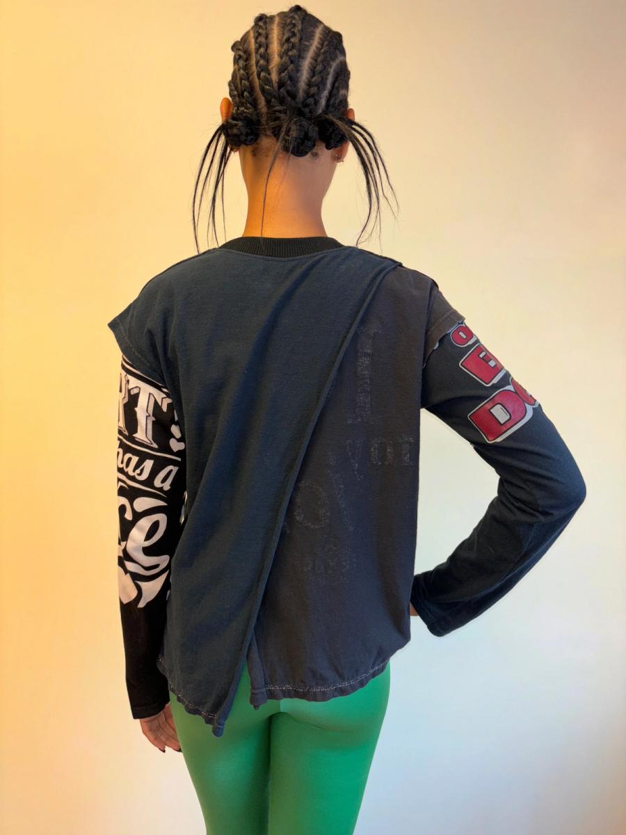 Patchwork T-shirt Long Sleeve product image