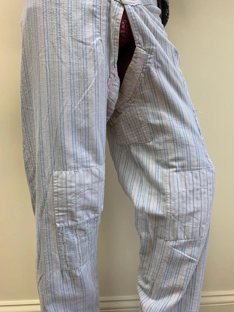 Antique Repaired Flannel Underwear From France product image