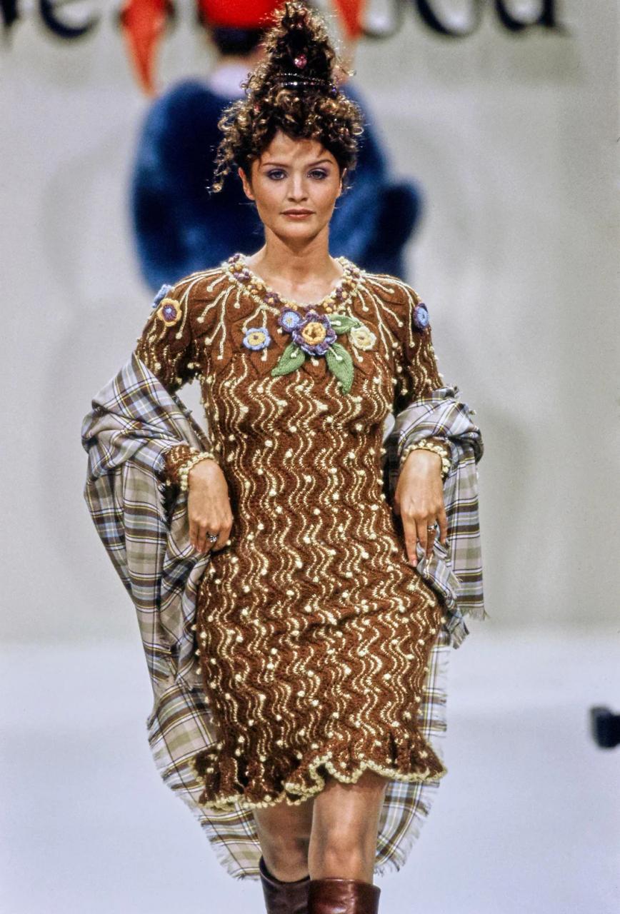 Vivienne Westwood 'On Liberty' Gloves with Crocheted Dimensional Flowers product image