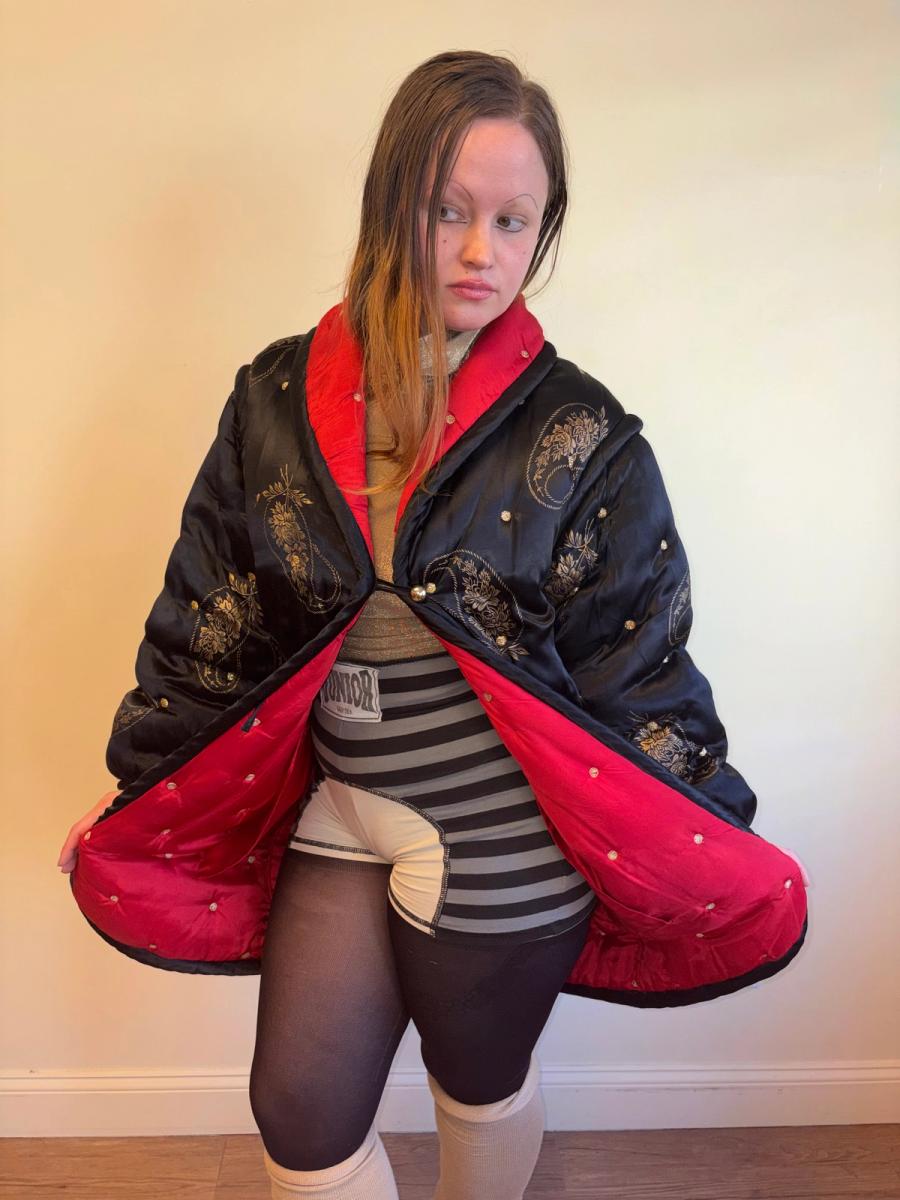 80s Krizia Paisley Quilted Puffer product image