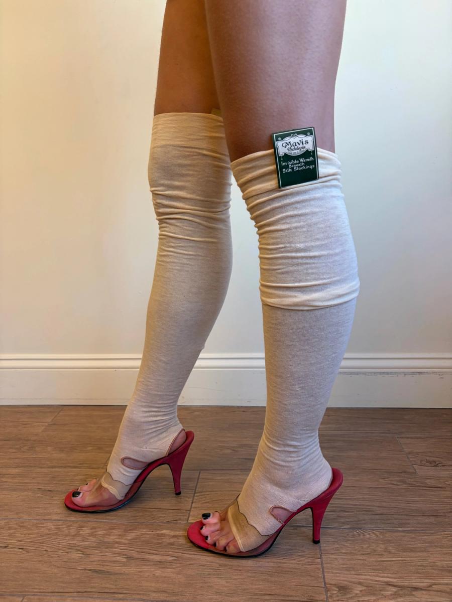1920s Deadstock Footless Stockings product image