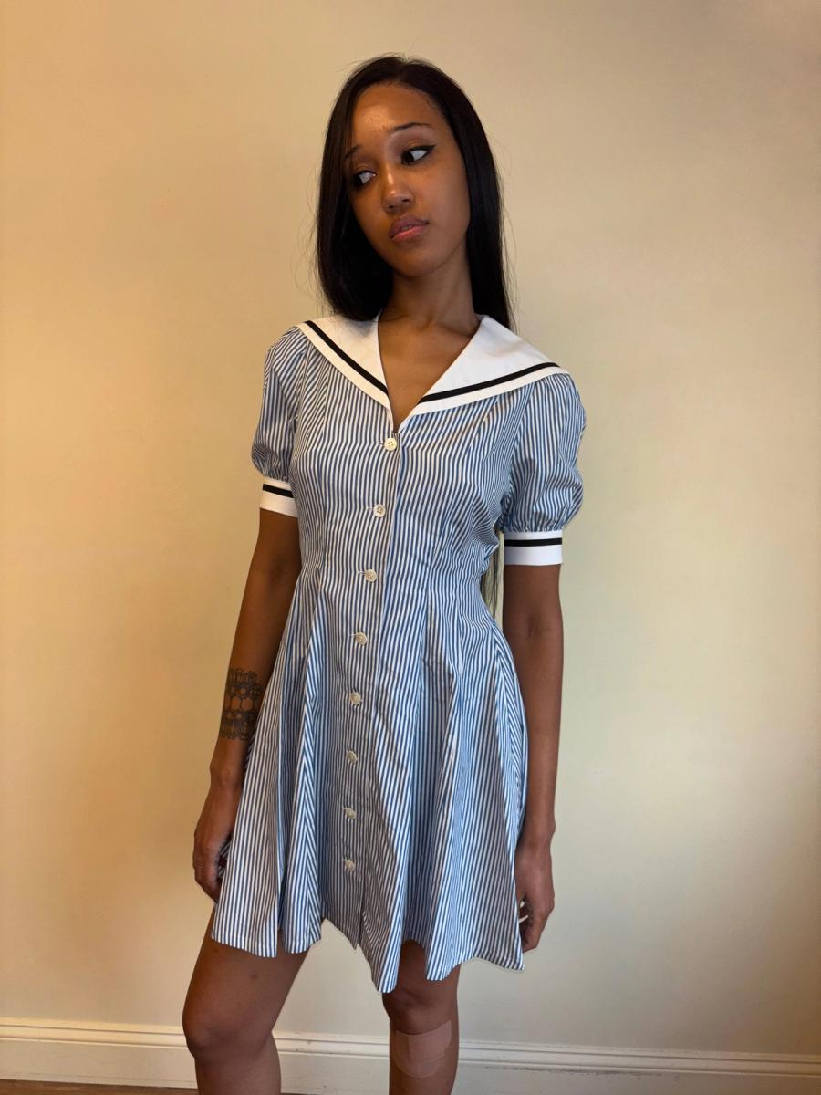 80s Norma Kamali Sailor Dress product image