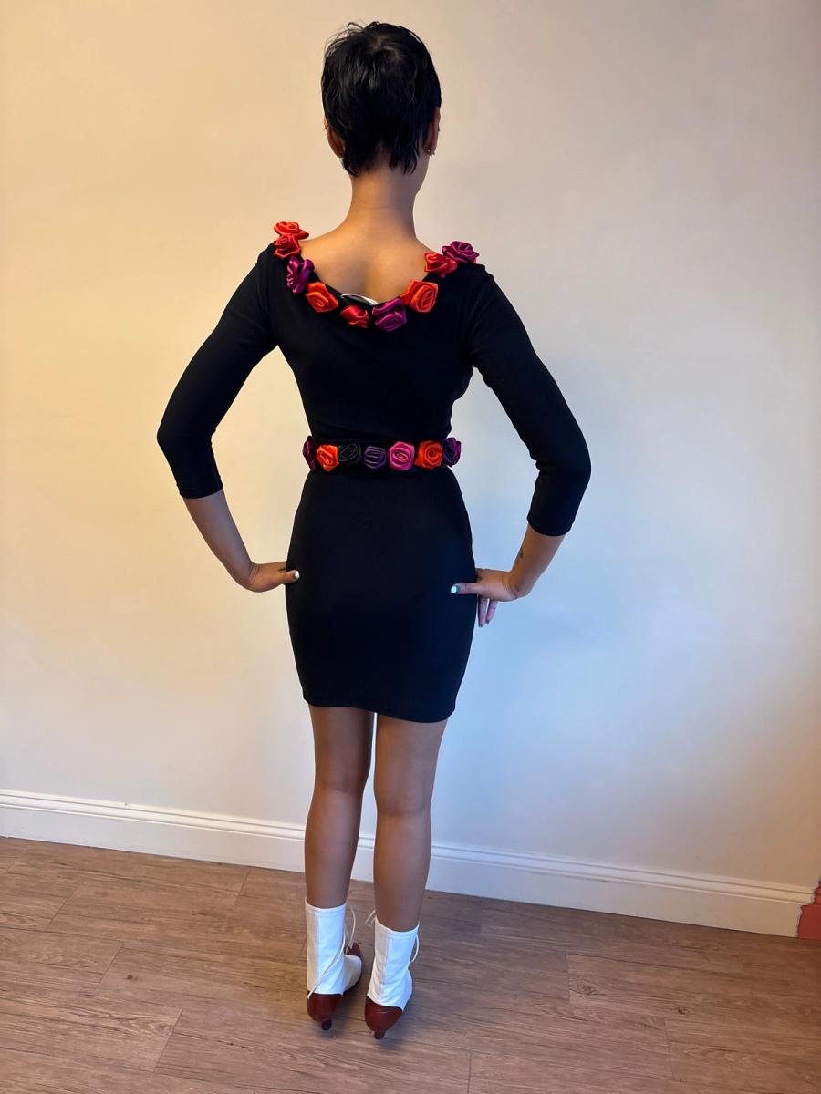 90s Chantal Thomass Flower Dress with Matching Belt product image