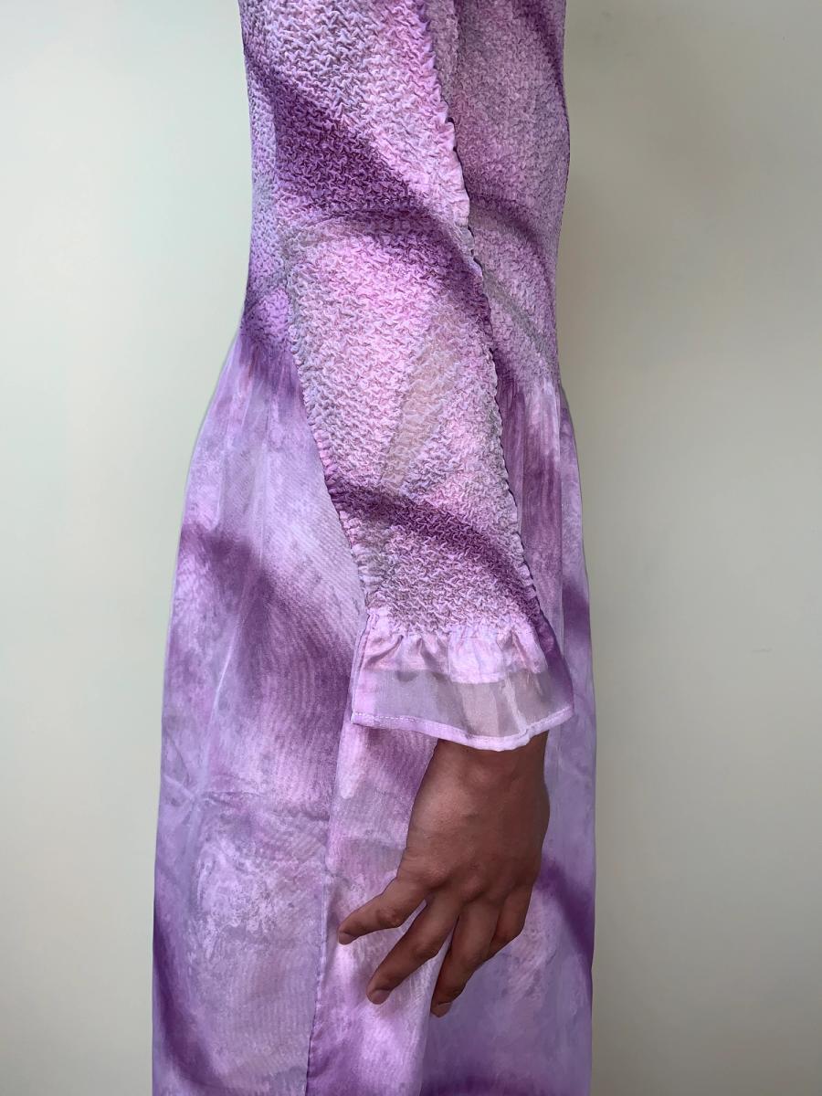 Yoshiki Hishinuma Pleated Purple Dress product image