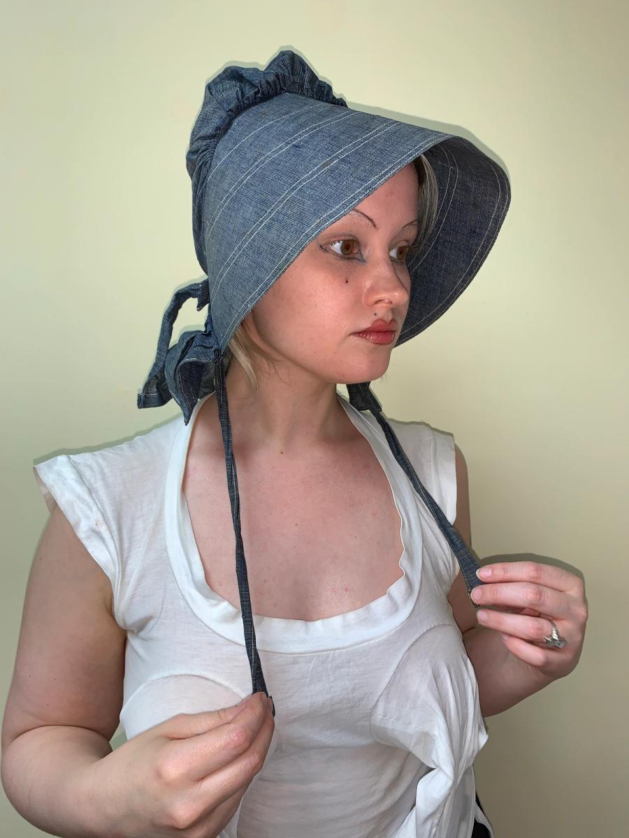 Antique Waxed Denim Bonnet product image