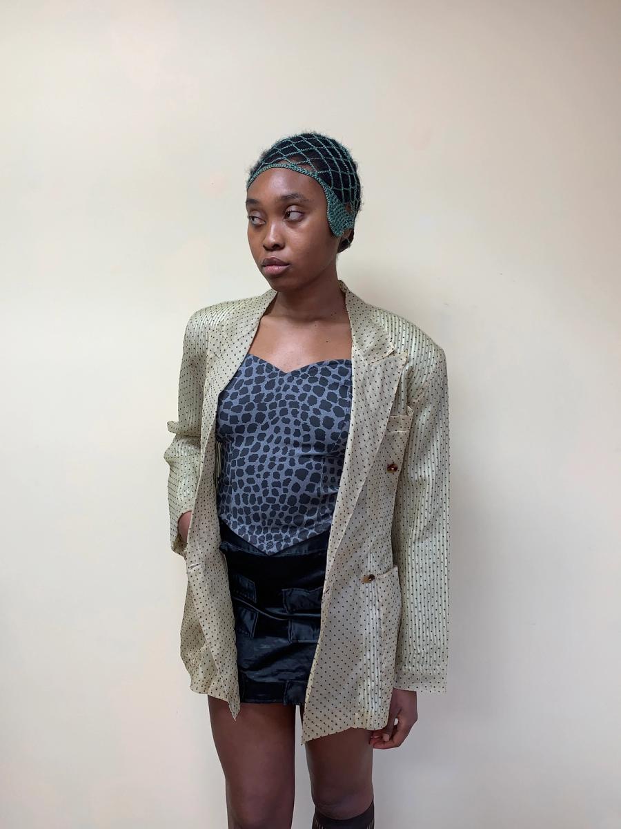 1980s Jean- Paul Gaultier Pour Gibo Flocked blazer product image