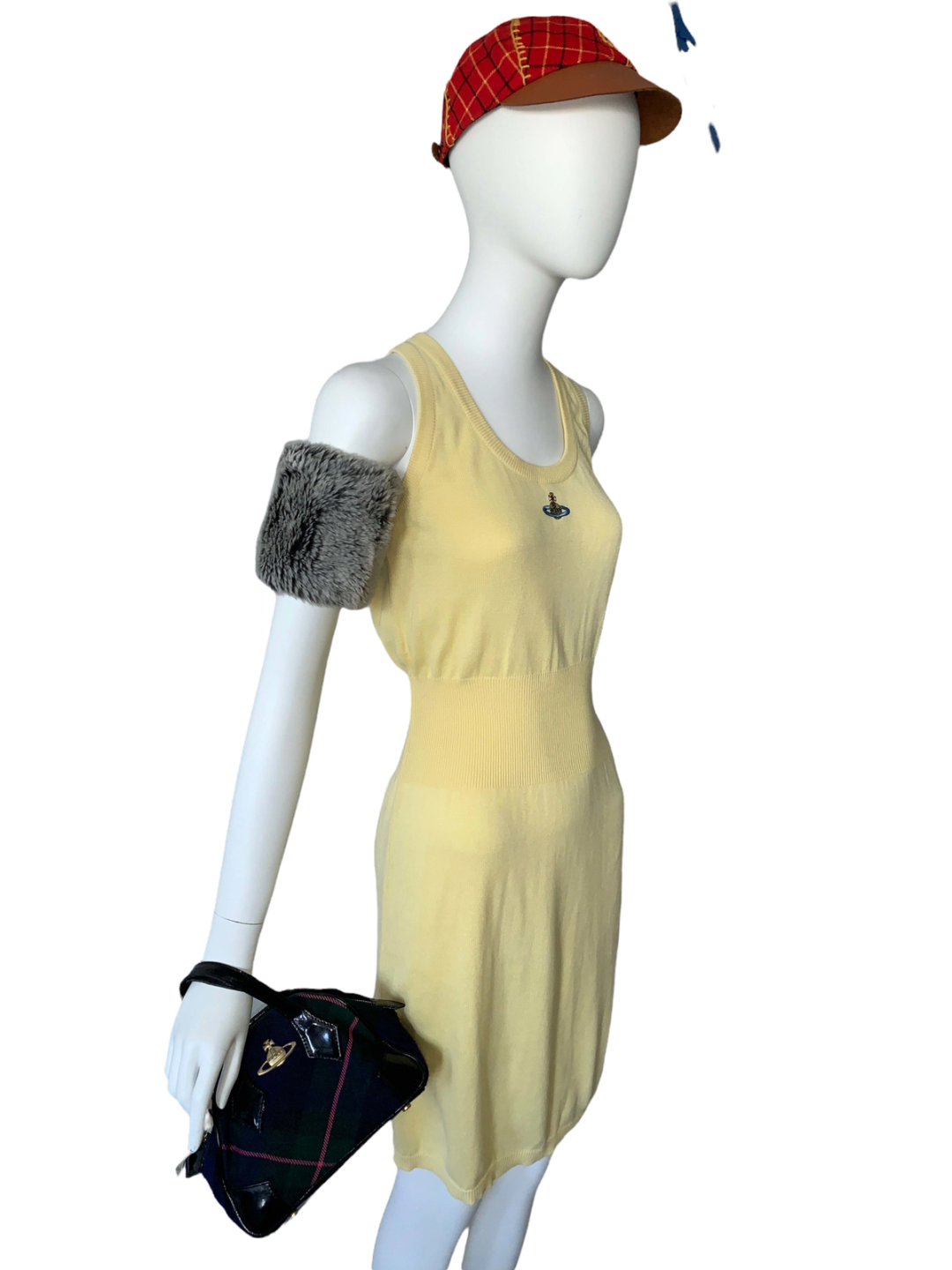 vivienne westwood knit dress Vivienne Westwood corseted crochet knit mini dress, AW 1993 at 1stDibs