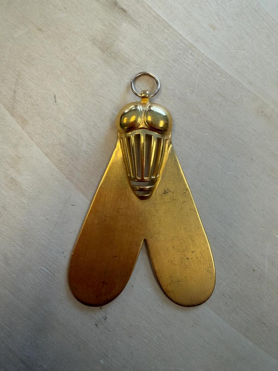 1970s Reproduction of Ancient Egyptian Gold Fly product image