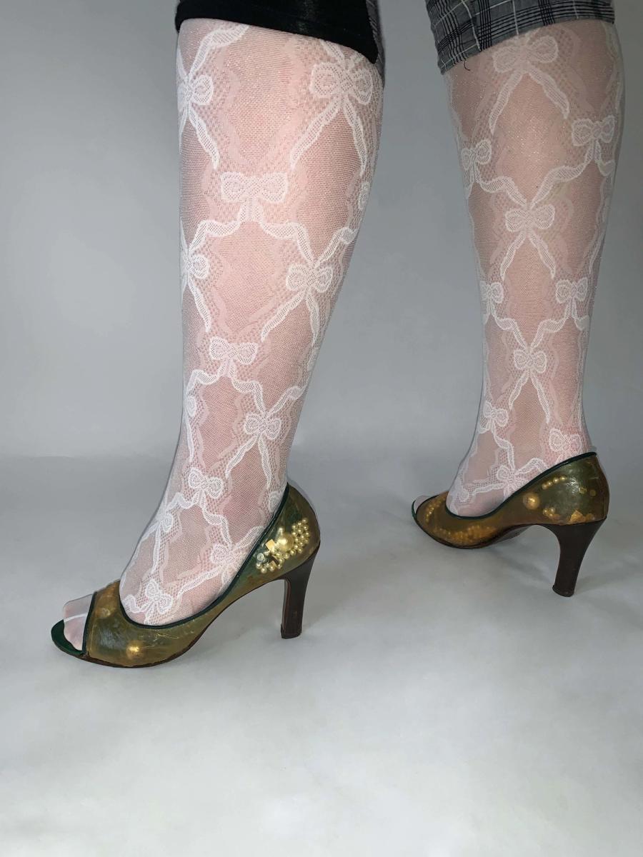 Mihara Yasuhiro Clear Sculptural Pumps product image