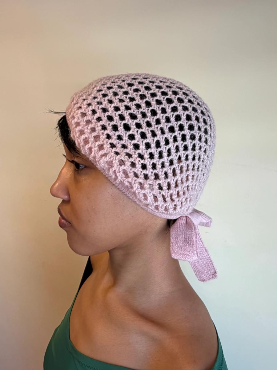 Sonia Rykiel Baby Pink Knit Beret product image