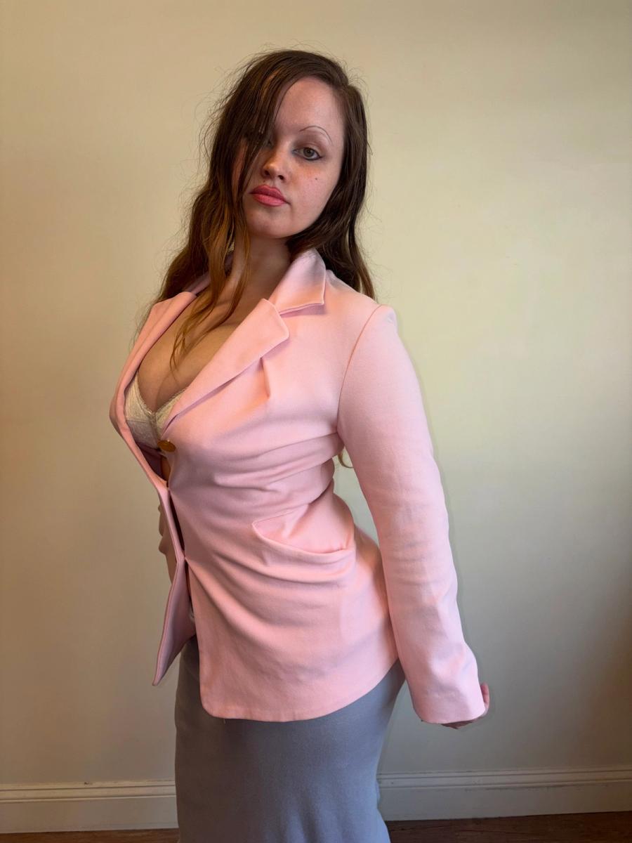 Vivienne Westwood Bubblegum Pink Stretch Piqué Tailored Jacket product image