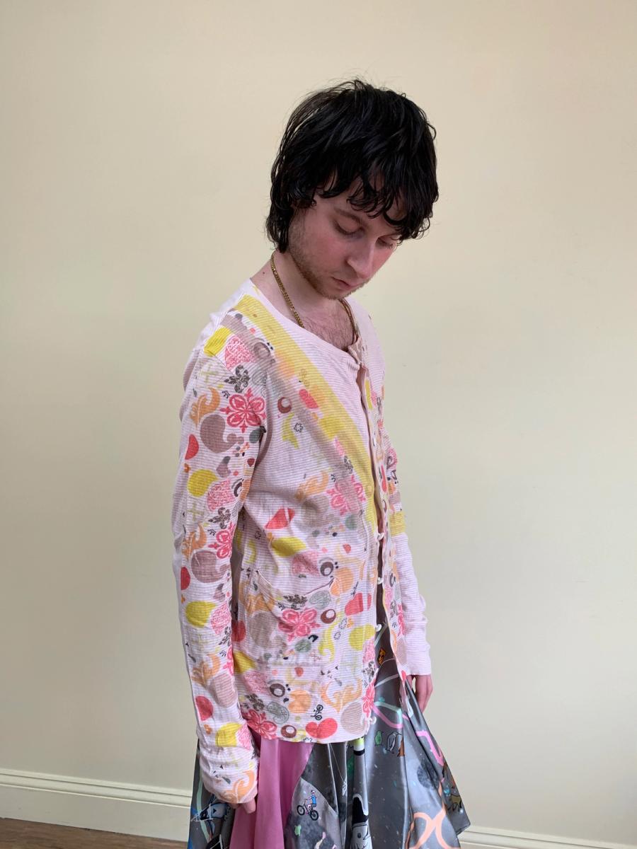 Nozomi Ishiguro Abstract Floral Pink Cardigan product image