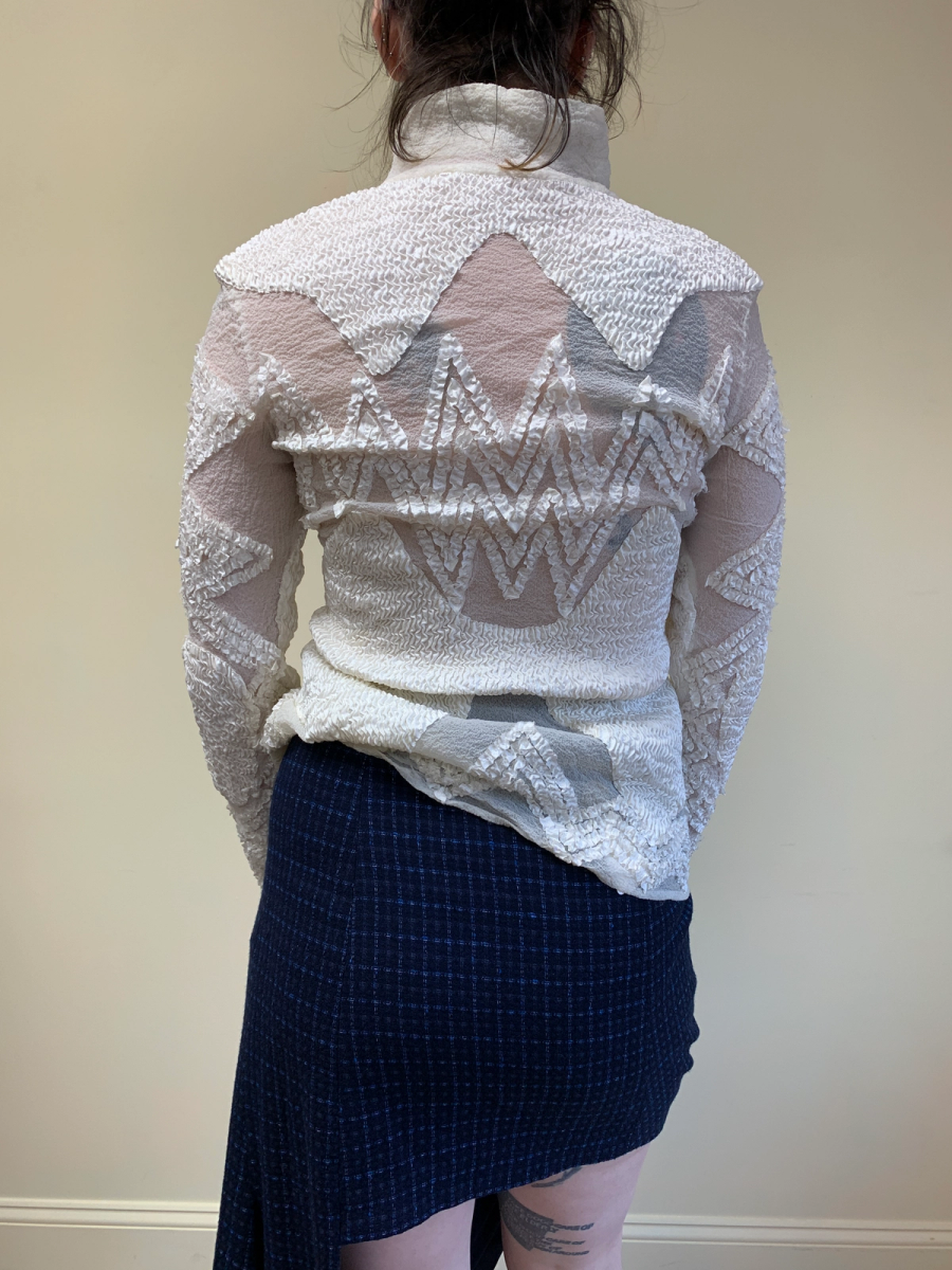 90s Yoshiki Hishinuma White Sculptural Top product image