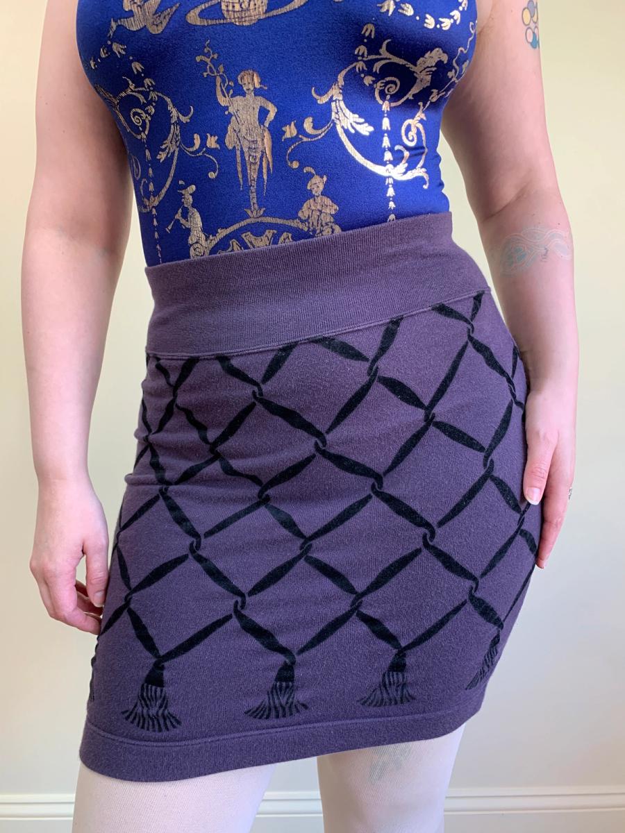 Chantal Thomass Flocked Sweatshirt Skirt product image