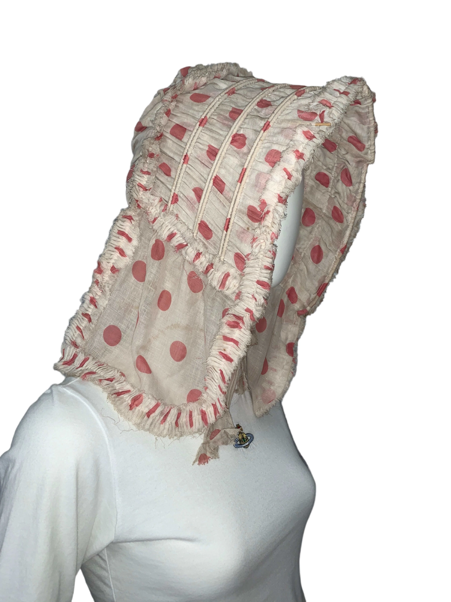 1800s Polka Dot French Sunbonnet product image