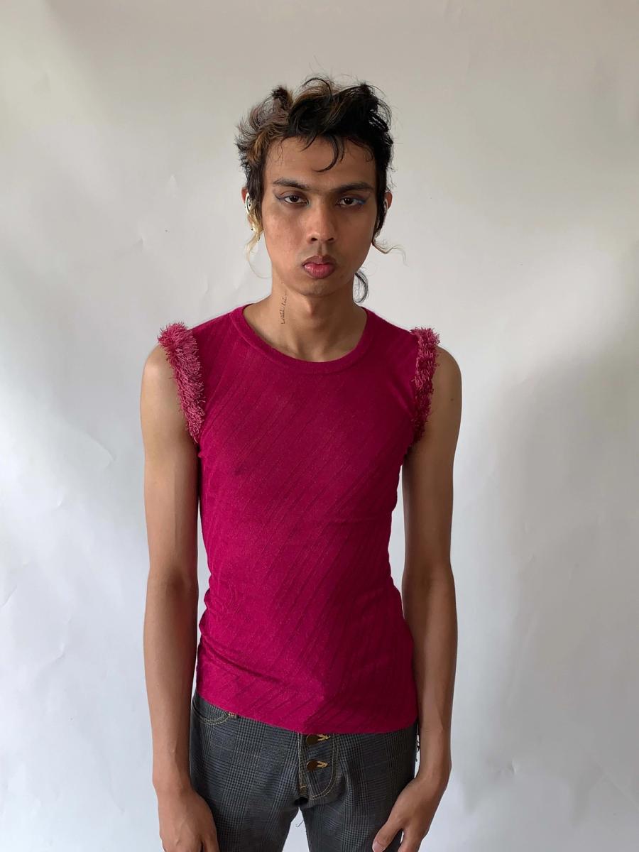 Beauty:Beast Fringe Bias Knit Tank product image