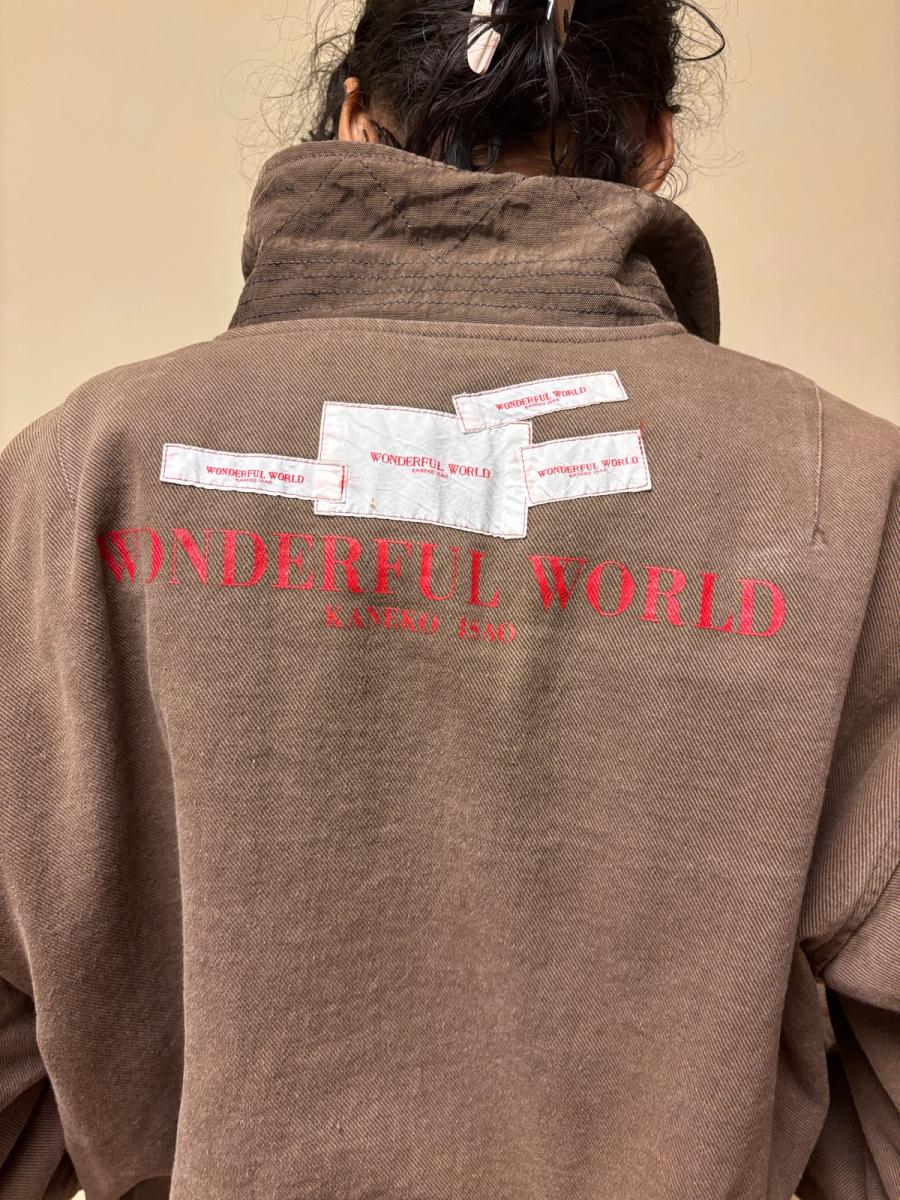 90s Wonderful World by Kaneko Isao Bomber with Labels product image