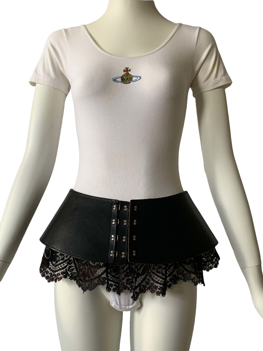 Jean Paul Gautier Gibo Leather and Lace Belt product image