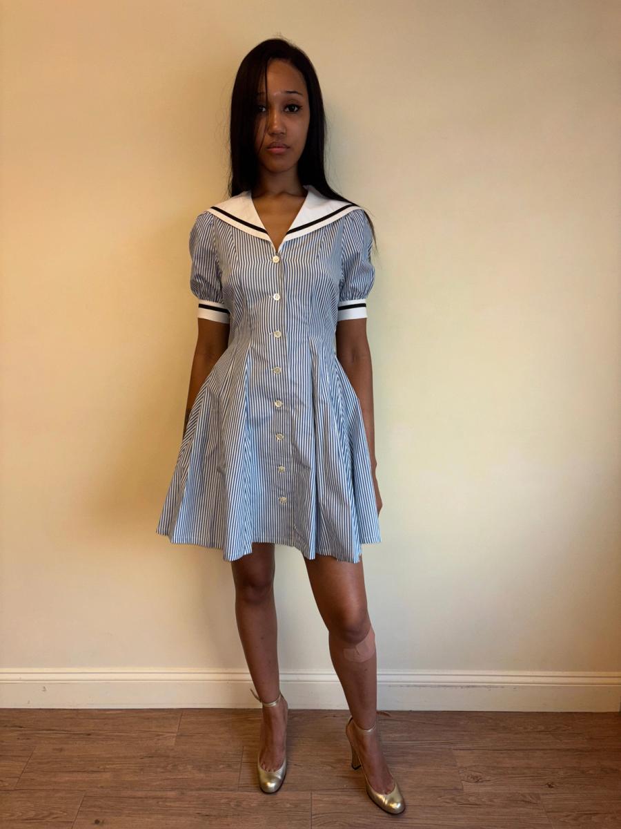 80s Norma Kamali Sailor Dress product image