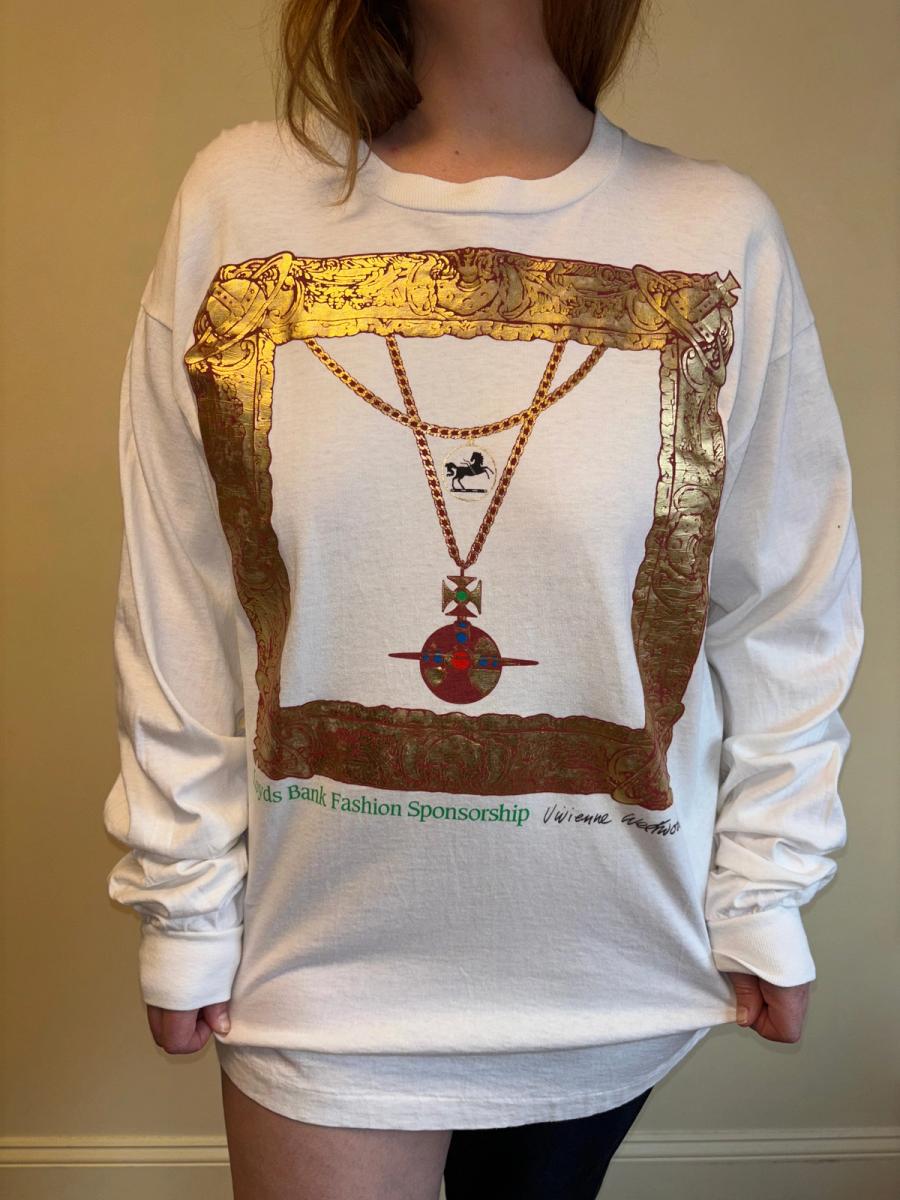 90s Vivienne Westwood Gold Foil Shirt product image