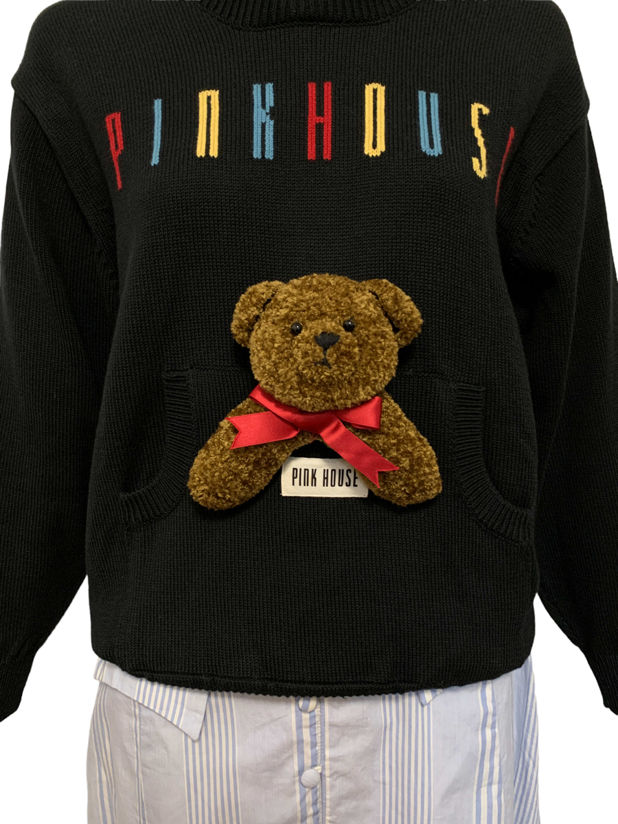 Pink House Stuffed Teddy Sweater product image