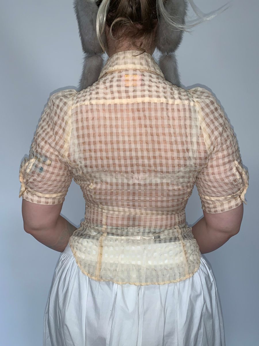 Vivienne Westwood Sheer Gingham Button Up product image