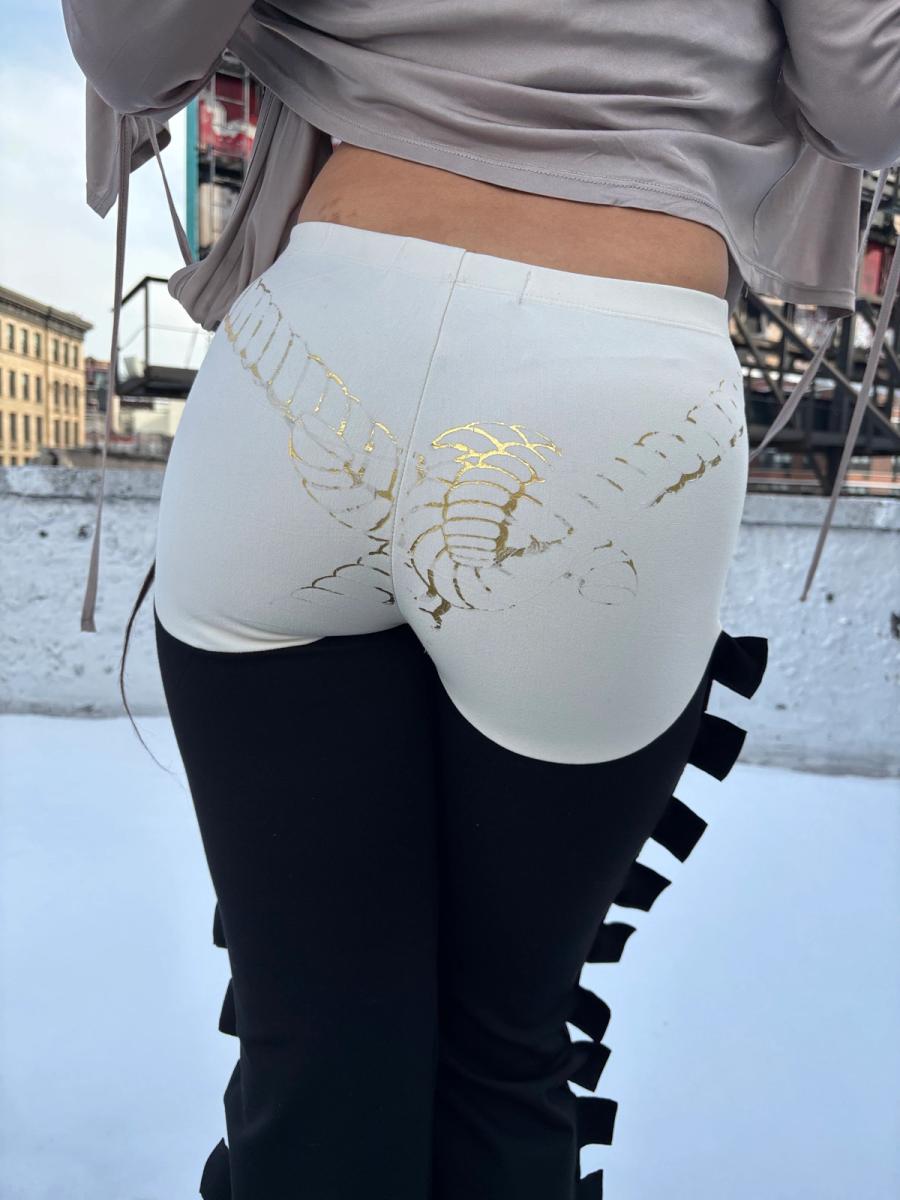 Castellated Bound Pants Cream product image